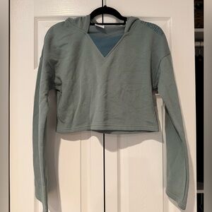 Gym shark cropped hoodie